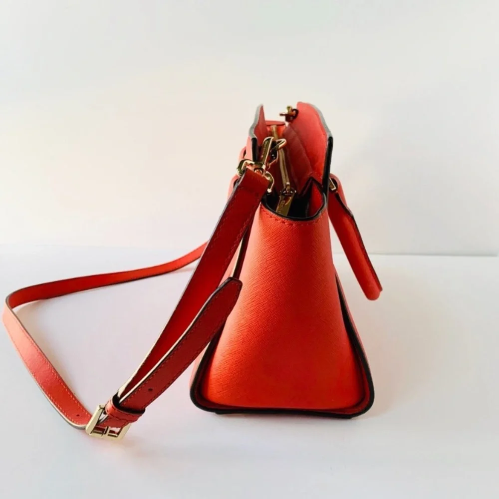 MICHAEL Michael Kors Selma Bright Red Satchel - Picture 6 of 8